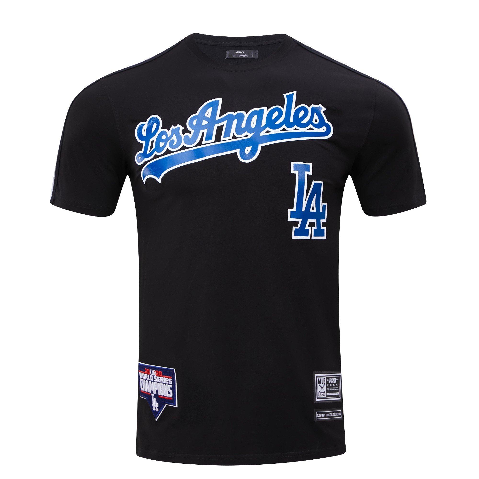 Pro Standard Men's Los Angeles Dodgers Logo Pro Taping Top - Black - BLACK
